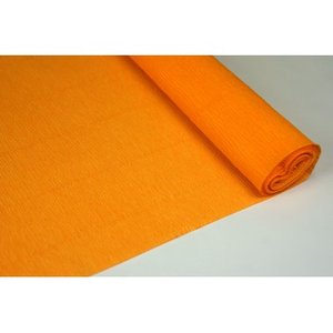 Бумага крепированная 50см*2,5м (цвет оранжевый)